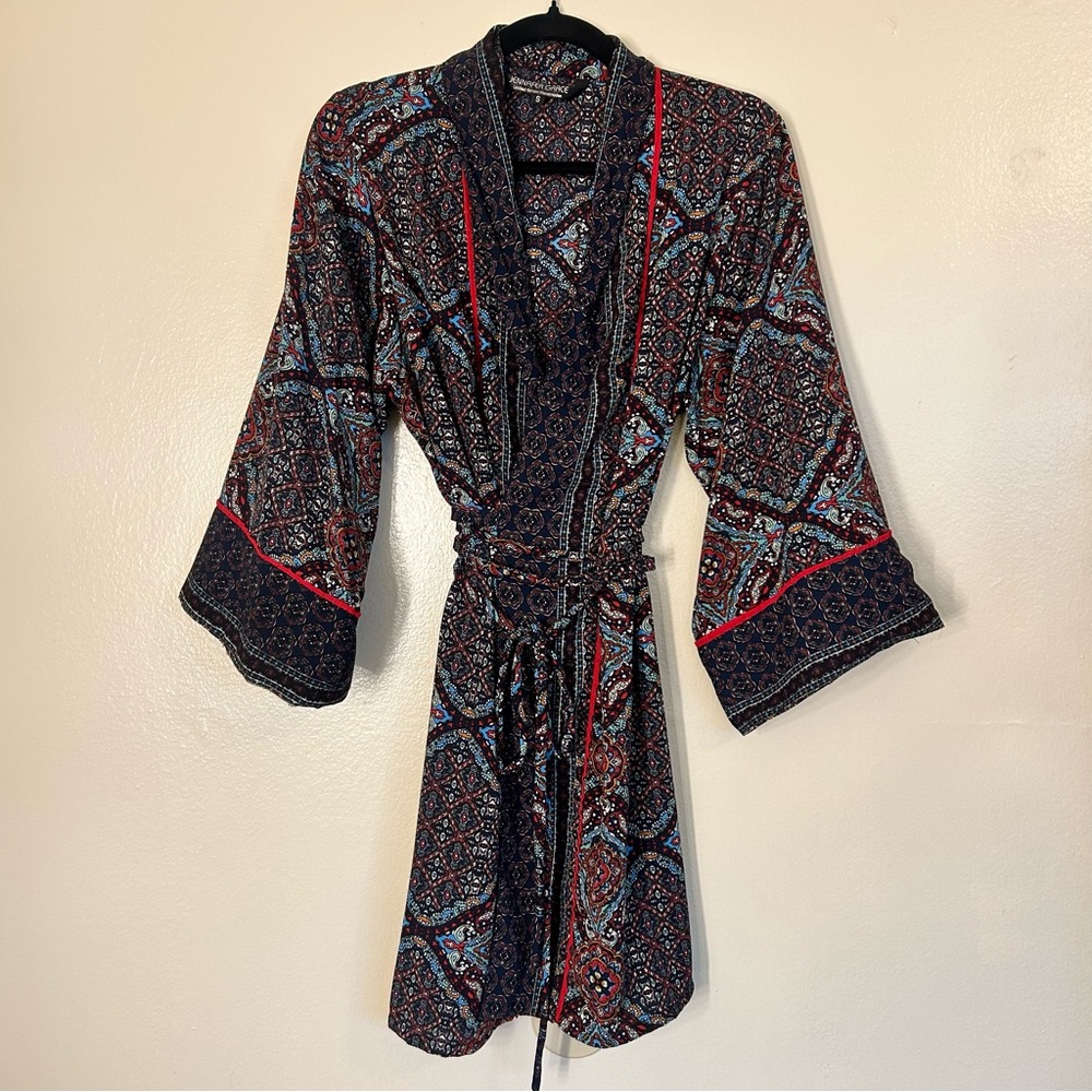 Jennafer Grace Kimono-Style Robe with pockets